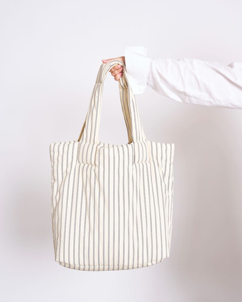 PADDED SHOPPER SMOL BUTTERMILK STRIPED Accessories jan-n-june 1