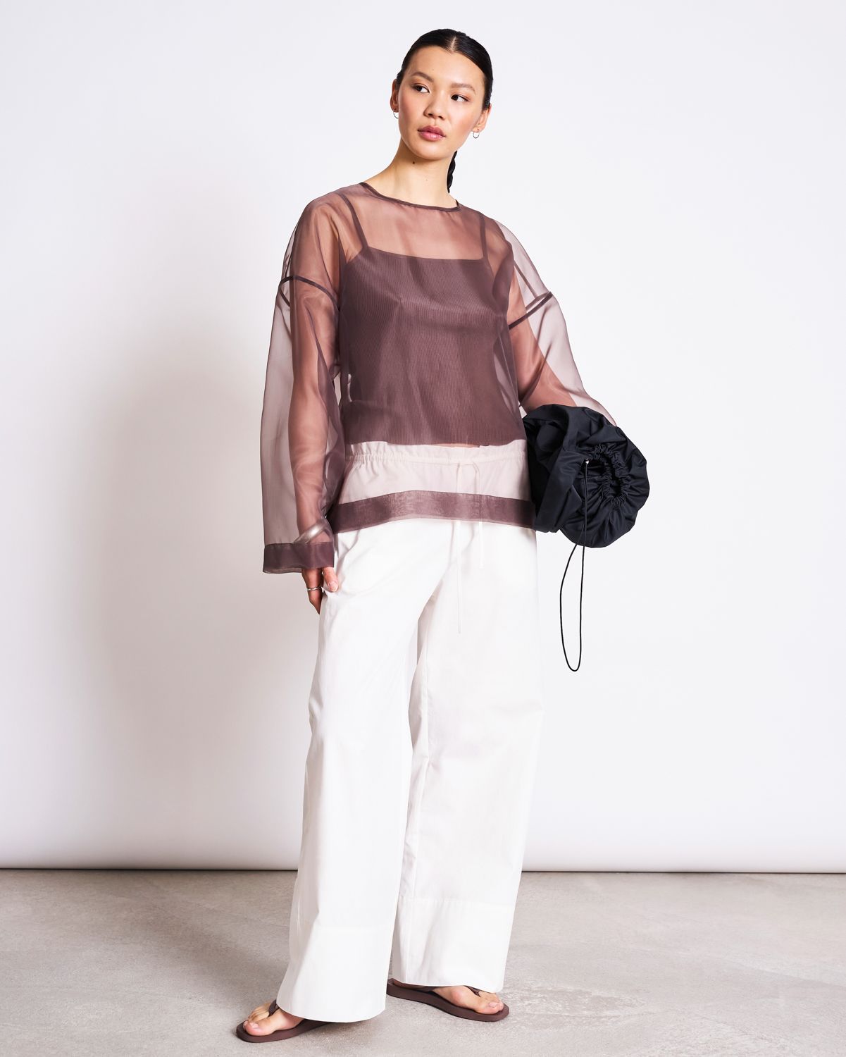 ORGANZA LONGSLEEVE SIMIA MUD Longsleeve jan-n-june 4