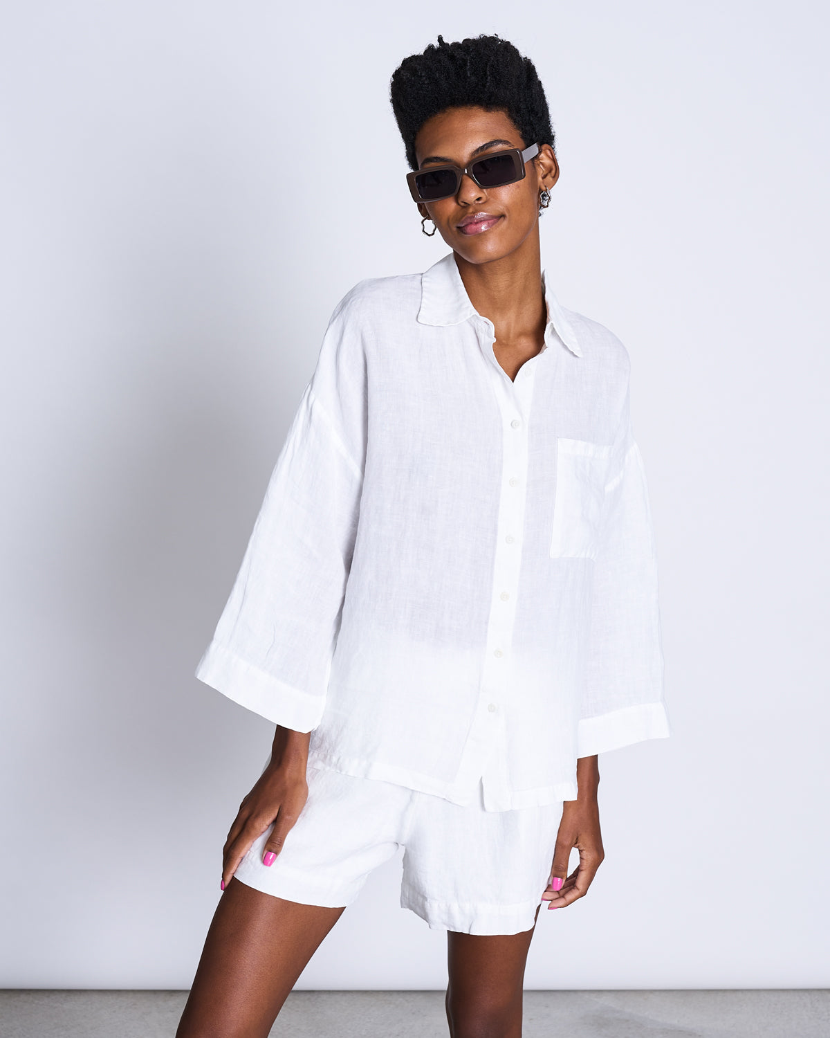 LINEN SHIRT MONS WHITE Blouses jan-n-june 6