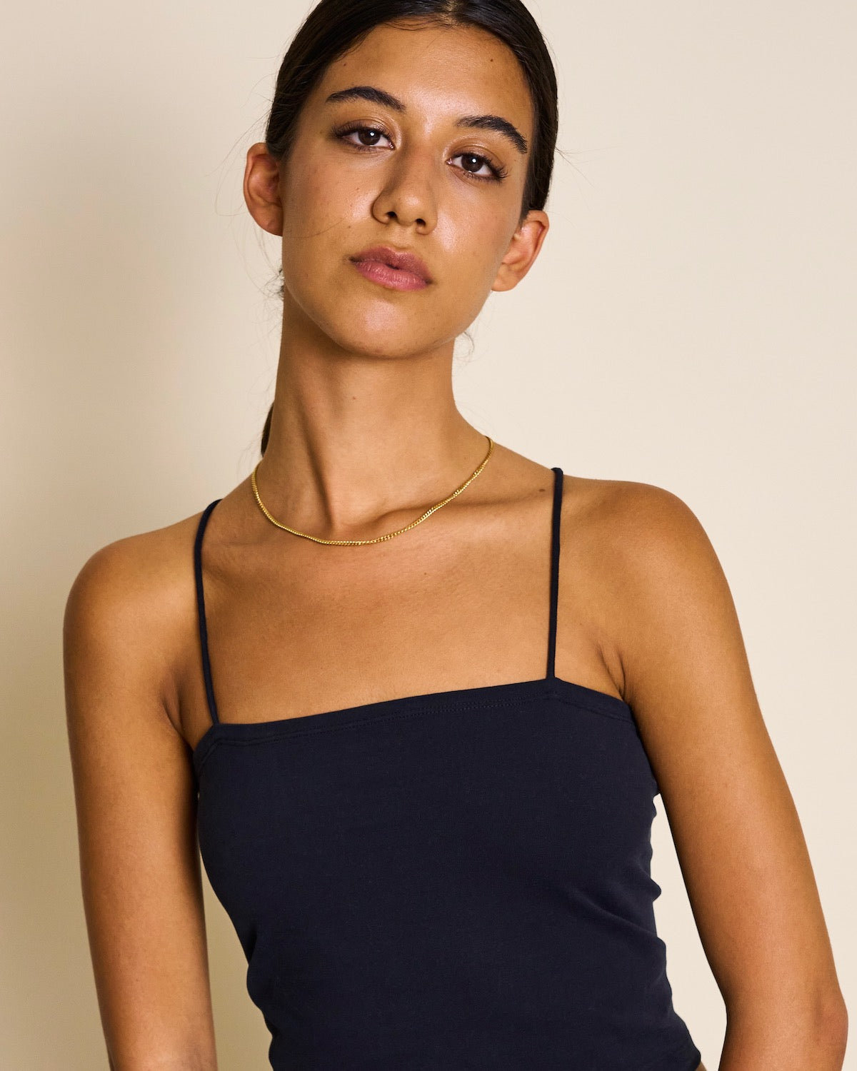 DEAR DARLING BERLIN FINE CURB CHAIN NECKLACE GOLD jan-n-june 3