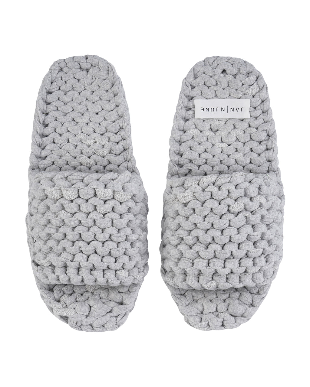 KNIT SLIPPERS BERLINETTE GREY Hausschuhe jan-n-june 7