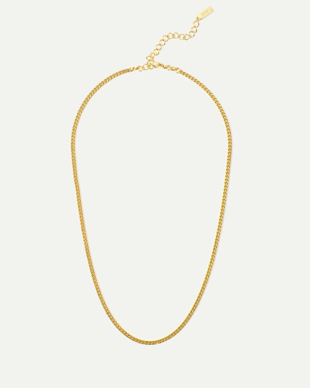 DEAR DARLING BERLIN FINE CURB CHAIN NECKLACE GOLD jan-n-june 1
