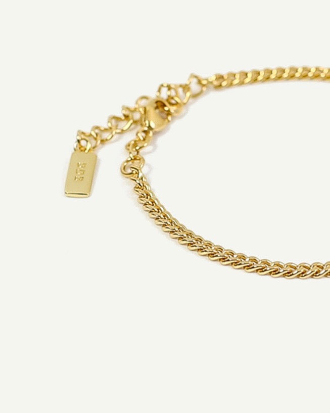 DEAR DARLING BERLIN FINE CURB CHAIN BRACELET GOLD jan-n-june 3