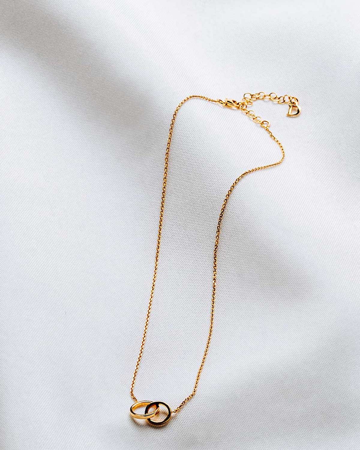 DEAR DARLING BERLIN DOUBLE RING NECKLACE GOLD jan-n-june 3
